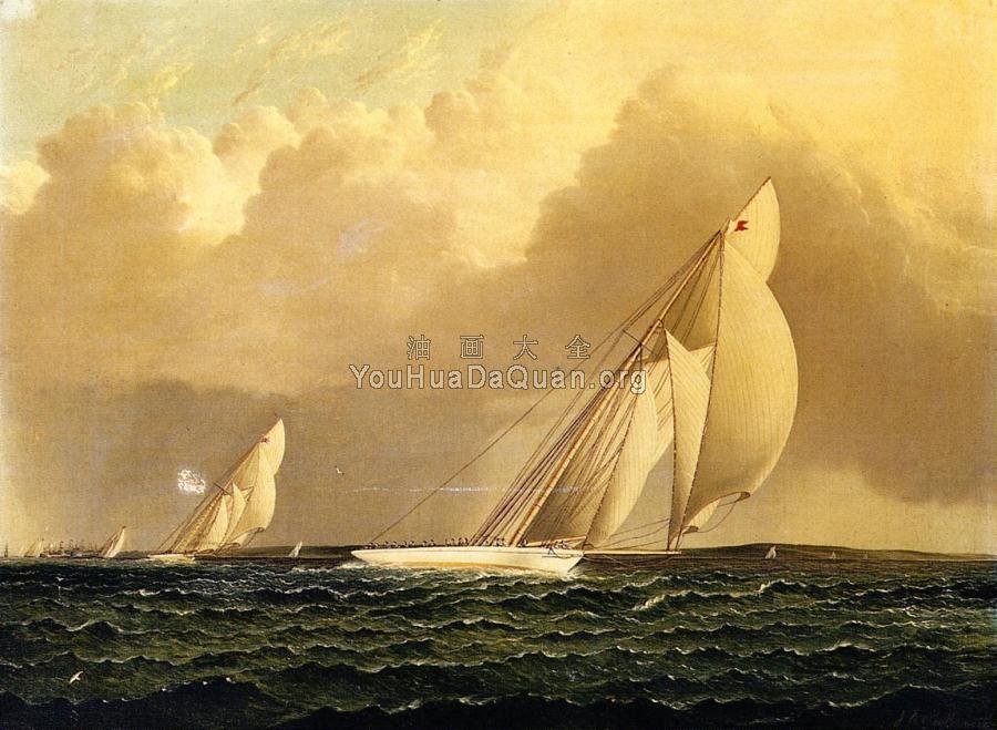 Yacht Race in New York Harbor - 詹姆斯·E·巴特斯沃思